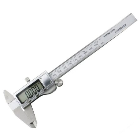 Digital Vernier Caliper - 150 mm, LCD Display, Stainless steel, Easy Switch from Inch to Metric