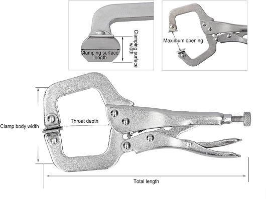 9inch Locking Plier C-Clamp