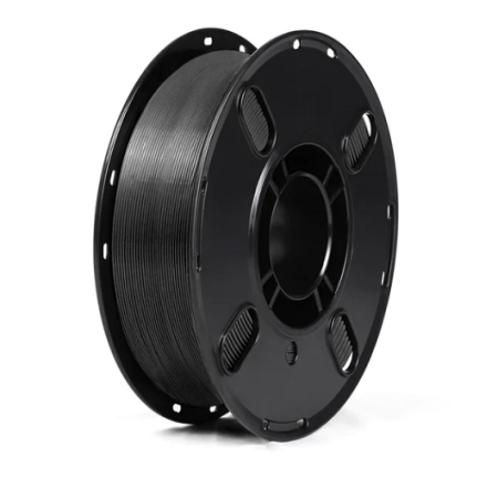 Black PLA+ Filament Spool for 3D Printer - 1kg, 1.75mm