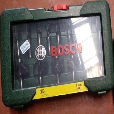 Bosch Router Bits - Set of 15pcs, 8mm Shank