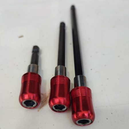 Extension for Hex-Shank Drill Bits - Set of 3 Pieces