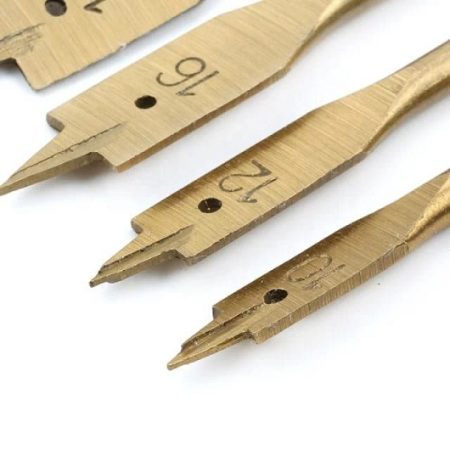 Flat-Blade Drill Bits for Wood - Set of 6pcs