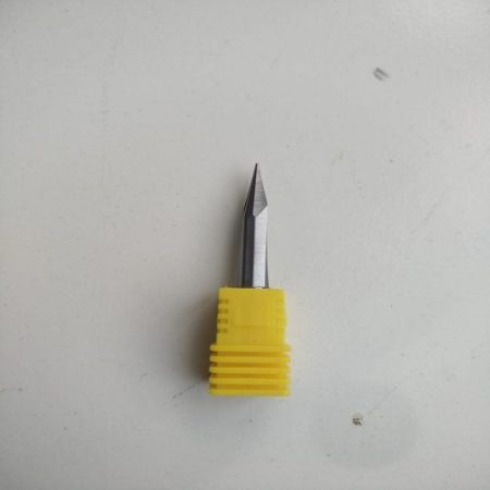 Huhao CNC Engraving Bit - 6mm Shank, 25 Degree, 0.8mm Tip, 50mm Cutting Depth