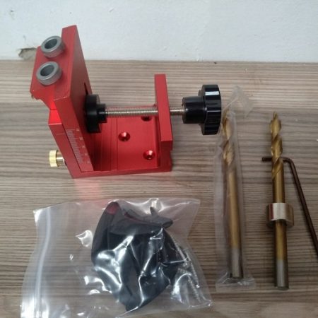 Multi-purpose Drill Guide Kit with In-built Clamp for Drilling Dowel holes and Pocket Holes