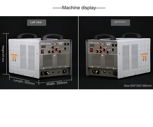 Soonree WSE-250A AC and DC Multifunctional Welding Machine - Aluminium Welding, Argon Arc Welding,