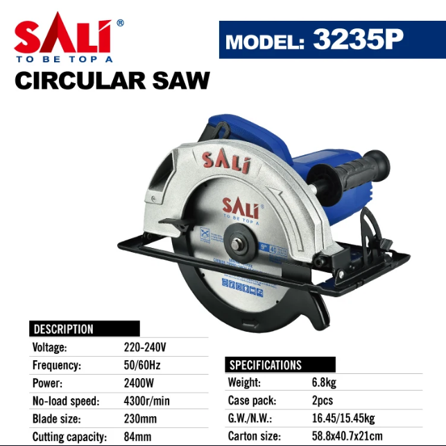 Sali 3235P Circular Saw for wood- 2400W, 235mm