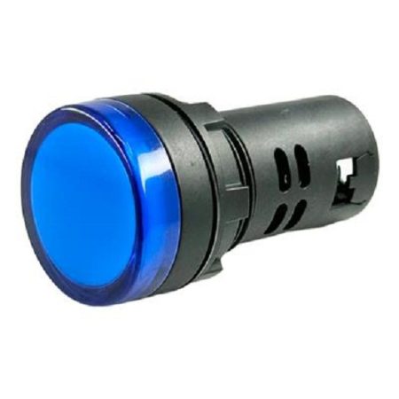 Blue Panel Mount Indicator Light with Screw Terminals