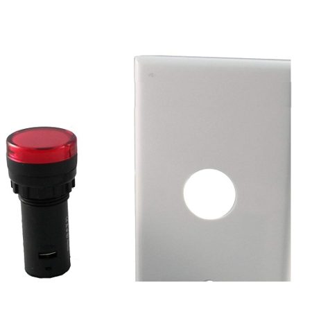 Red Panel Mount Indicator Light with Screw Terminals