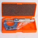 Outside Micrometer in Orange Box 0mm-25mm Measuring Range 0.01mm Measuring Increments