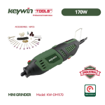 3.2mm Mini Grinder with 45 Pieces of accessories- 170W - Keywin KW-DM170