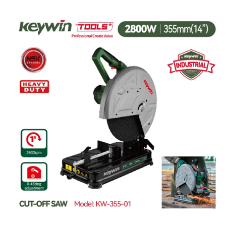 355mm Cut-off Saw - 14inch 2800W - Keywin KW-355-01