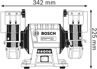 150mm Double-Wheeled Bench Grinder - 350W - Bosch GBG 35-15