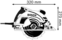 7¼ inch Hand-Held Circular Saw - 1400W, 184mm - Bosch GKS 190