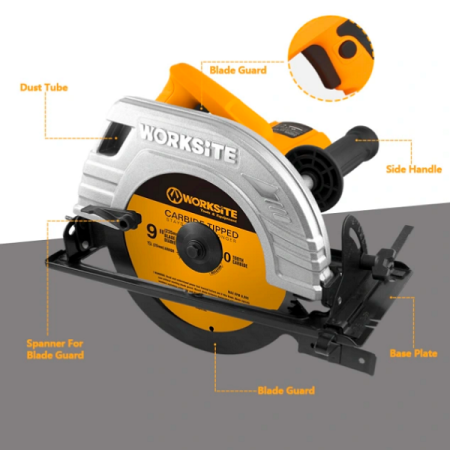 9 inch Circular Saw - 2200W, 235mm - WORKSITE CSW209