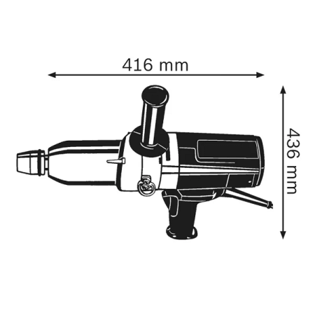 Professional Impact Wrench - 800W - Bosch GDS 24