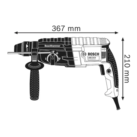 Professional Rotary Hammer with SDS plus and Carrying Case - 790W - Bosch GBH 2-24 DRE