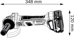 4½ inch Cordless Angle Grinder - 18V, 115mm - Bosch GWS 180-LI