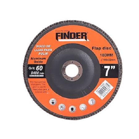 180mm Flap Disc - 7inch, Grit 60# - Finder 195633