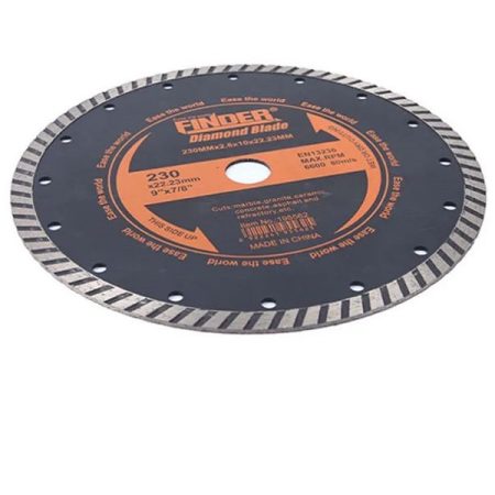 230mm Turbo Diamond Cutting Disc - 9 inch - Finder 195562