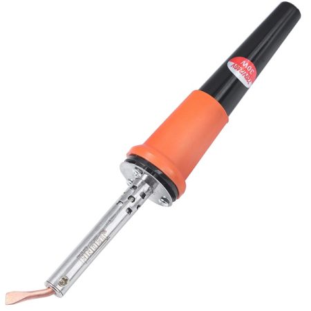 30W Electric Soldering Iron-Bent Flat Tip - Finder 194806