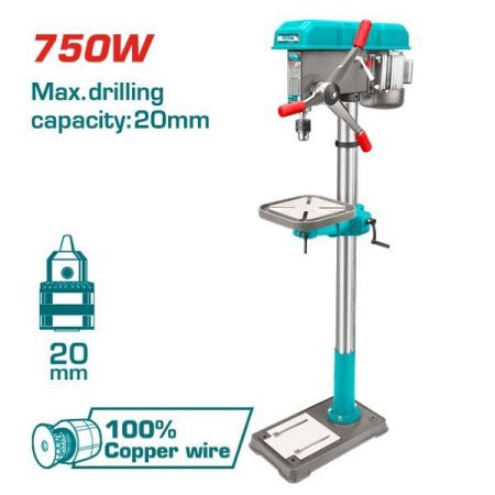 20mm Drill Press -750W- TOTAL TDP207505