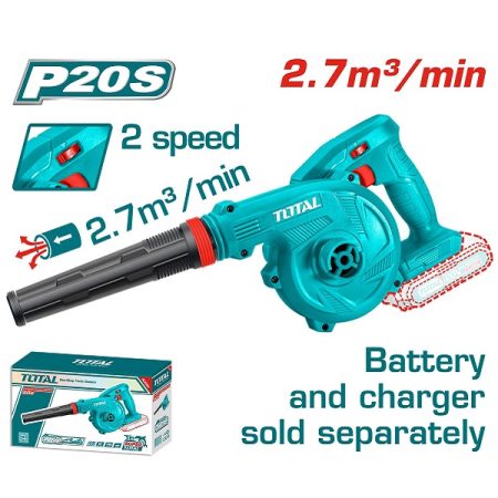 20V Cordless Blower with Battery and Charger Sold Separately- Total TABLI20018