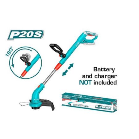 300mm Cordless Grass Trimmer with Battery and Charger Sold Separately - Total TGTLI20018