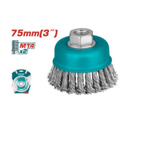 3inch Wire Cup Brush -75mm- TOTAL TAC32031