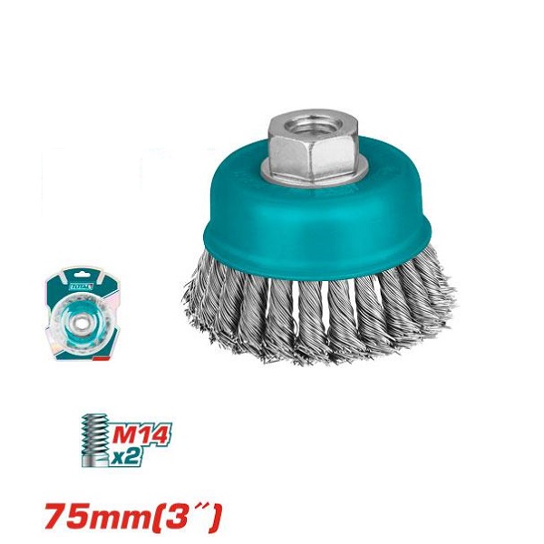 3inch Wire Cup Brush -75mm- TOTAL TAC32031