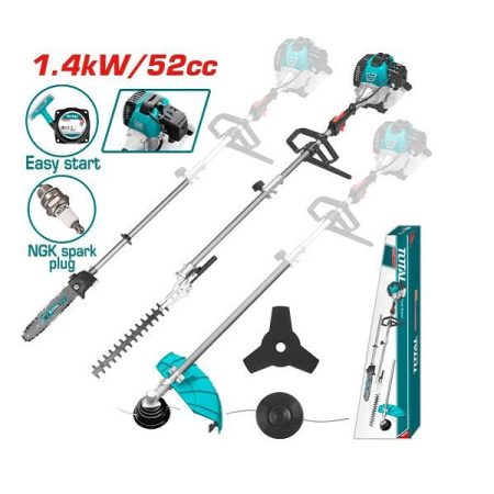 420mm 4-in-1 Gasoline Hedge Trimmer Multi Tool - TOTAL TMT55211