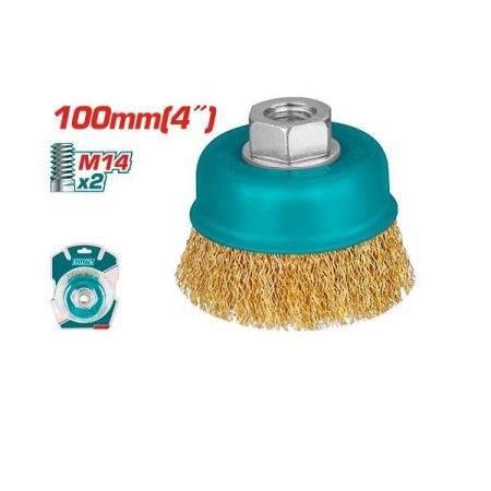 4inch Wire Cup Brush -100mm- TOTAL TTAC31041