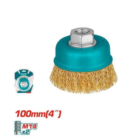 4inch Wire Cup Brush -100mm- TOTAL TTAC31041