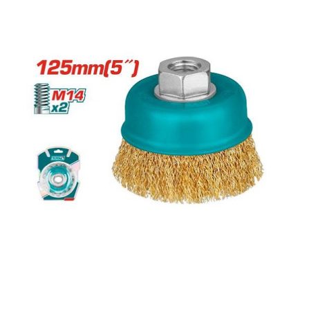 5inch Wire Cup Brush -125mm- TOTAL TAC31051