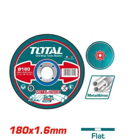 7 inch (180mm) Abrasive Metal Cutting Disc - TOTAL TAC2161801