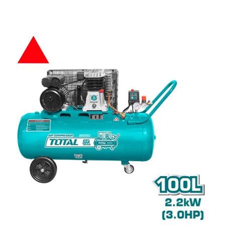 100L 3HP Air Compressor - TOTAL TC1301006-8