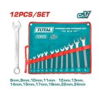 12pcs Combination Spanner Set (6-24mm) - TOTAL THT1022121