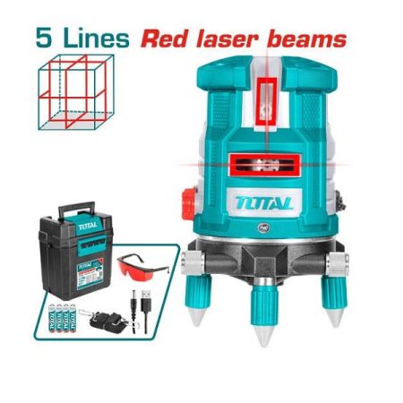 30m Self-leveling Line Laser (Red laser beams, Without tripods) - TOTAL TLL306505