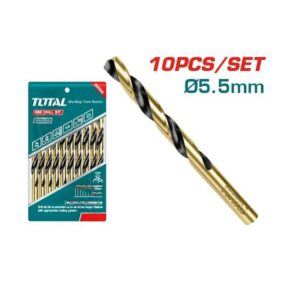 5.5mm HSS Drill Bit Set 10Pcs - TOTAL TAC100553