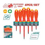 6 Pcs Insulated Screwdriver Set - TOTAL THTIS566