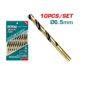 6.5mm HSS Drill Bit Set 10Pcs - TOTAL TAC100653