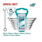 8Pcs Ratchet Spanner Set (8-19mm) - TOTAL THT102RK086