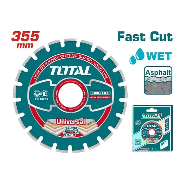 14inch (355mm) Diamond Disc for Asphalt and Concrete Cutting - TOTAL TAC2113551