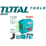 35m Self-leveling Line Laser (Green laser beams, Without tripods) - TOTAL TLL156601