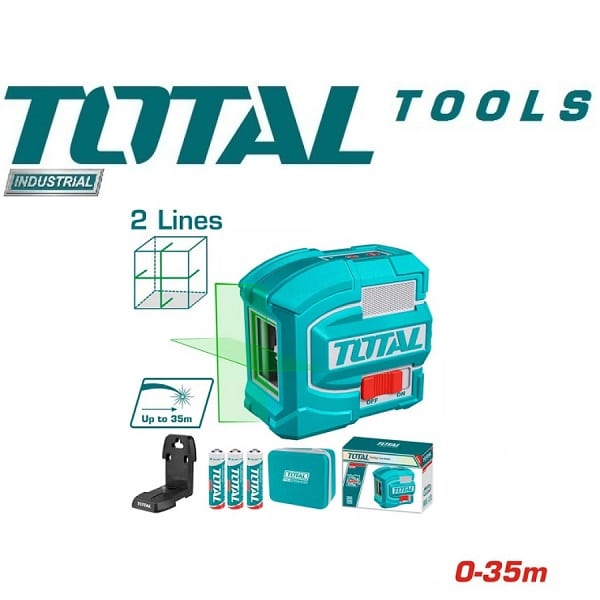 35m Self-leveling Line Laser (Green laser beams, Without tripods) - TOTAL TLL156601
