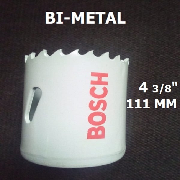 111mm Holesaw for Standard Adapters – Bosch 2608580443 HSS BI-METAL Hole saw - 2 608 580 443