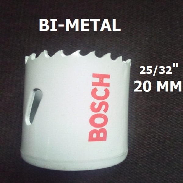 20mm Holesaw for Standard Adapters – Bosch 2608580400 HSS BI-METAL Hole saw - 2 608 580 400