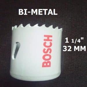 32mm Holesaw for Standard Adapters – Bosch 2608580408 HSS BI-METAL Hole saw - 2 608 580 408