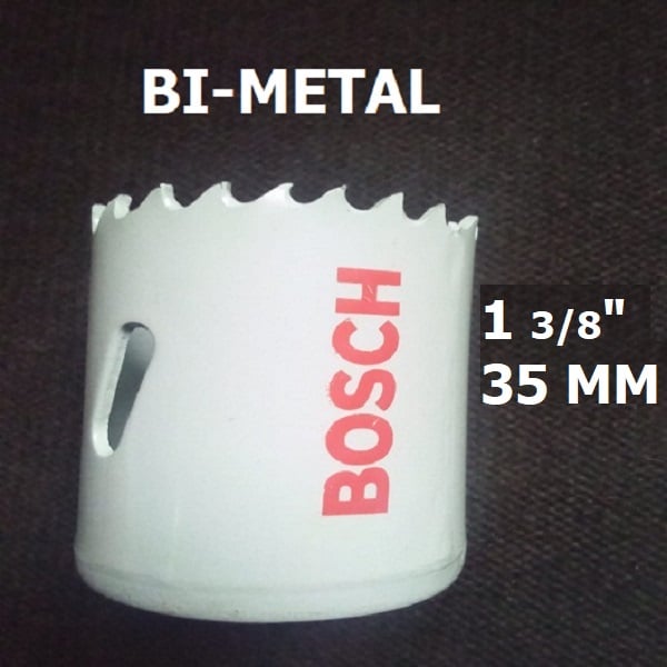 35mm Holesaw for Standard Adapters – Bosch 2608580410 HSS BI-METAL Hole saw - 2 608 580 410