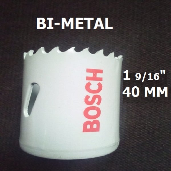 40mm Holesaw for Standard Adapters – Bosch 2608580413 HSS BI-METAL Hole saw - 2 608 580 413