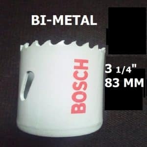 83mm Holesaw for Standard Adapters – Bosch 2608580434 HSS BI-METAL Hole saw - 2 608 580 434